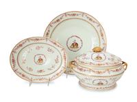 Three Chinese Export Mahout and Elephant Porcelain Articles