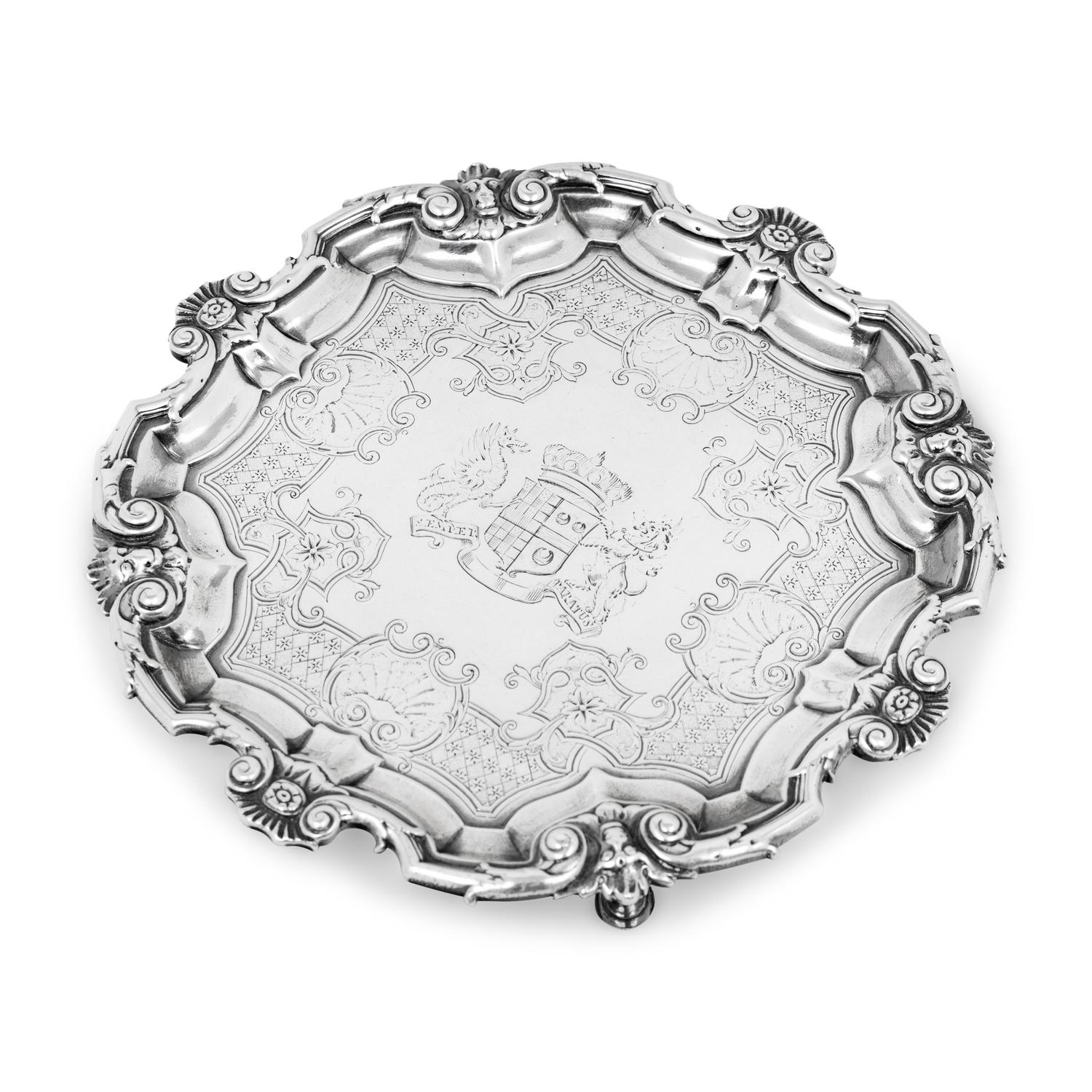 A George II Silver Waiter