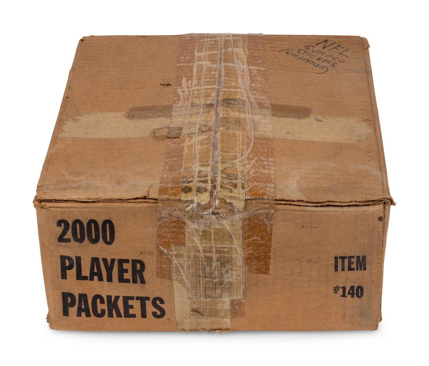 A Factory Case of 1972 Sunoco NFL Stamps (2000 Packets)