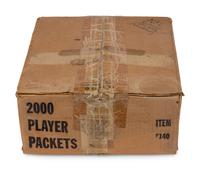 A Factory Case of 1972 Sunoco NFL Stamps (2000 Packets)