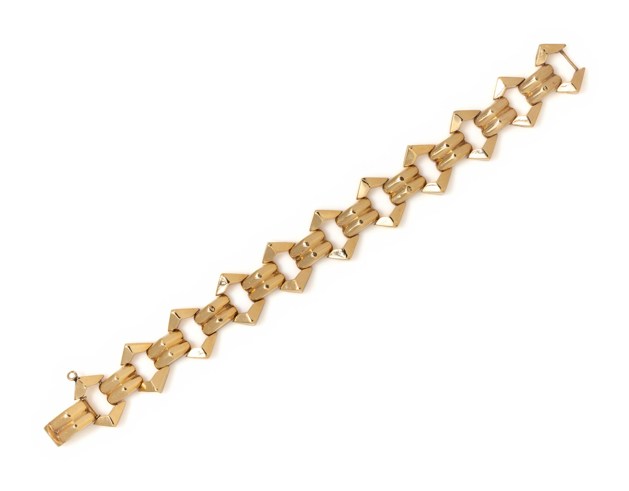 RETRO, YELLOW GOLD BRACELET