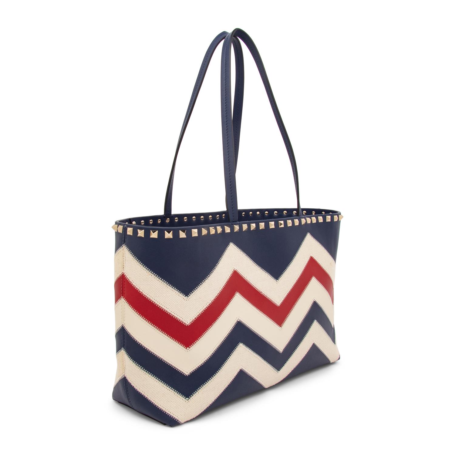 Valentino, Rockstud Small Chevron Tote
