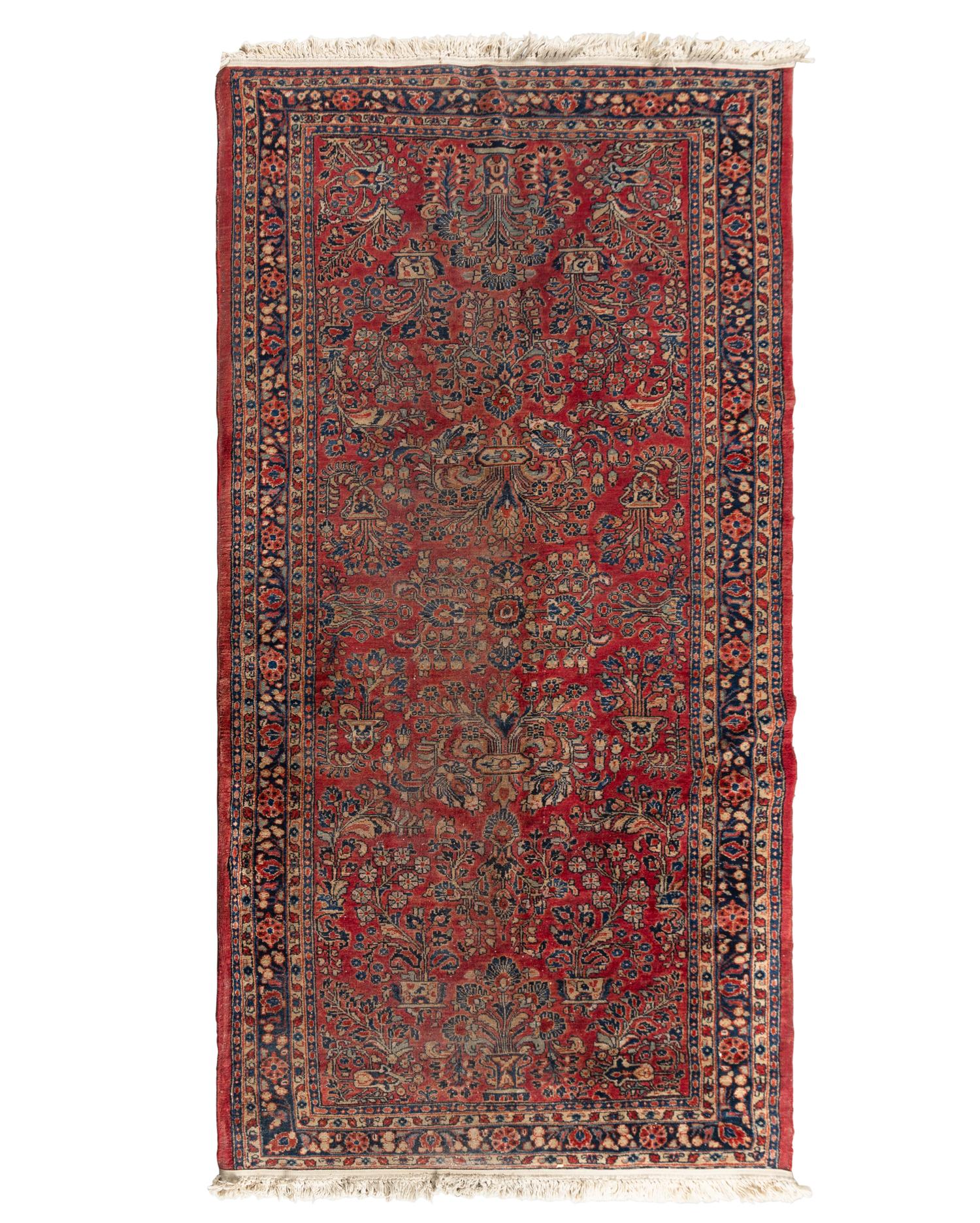 Two Sarouk Wool Rugs