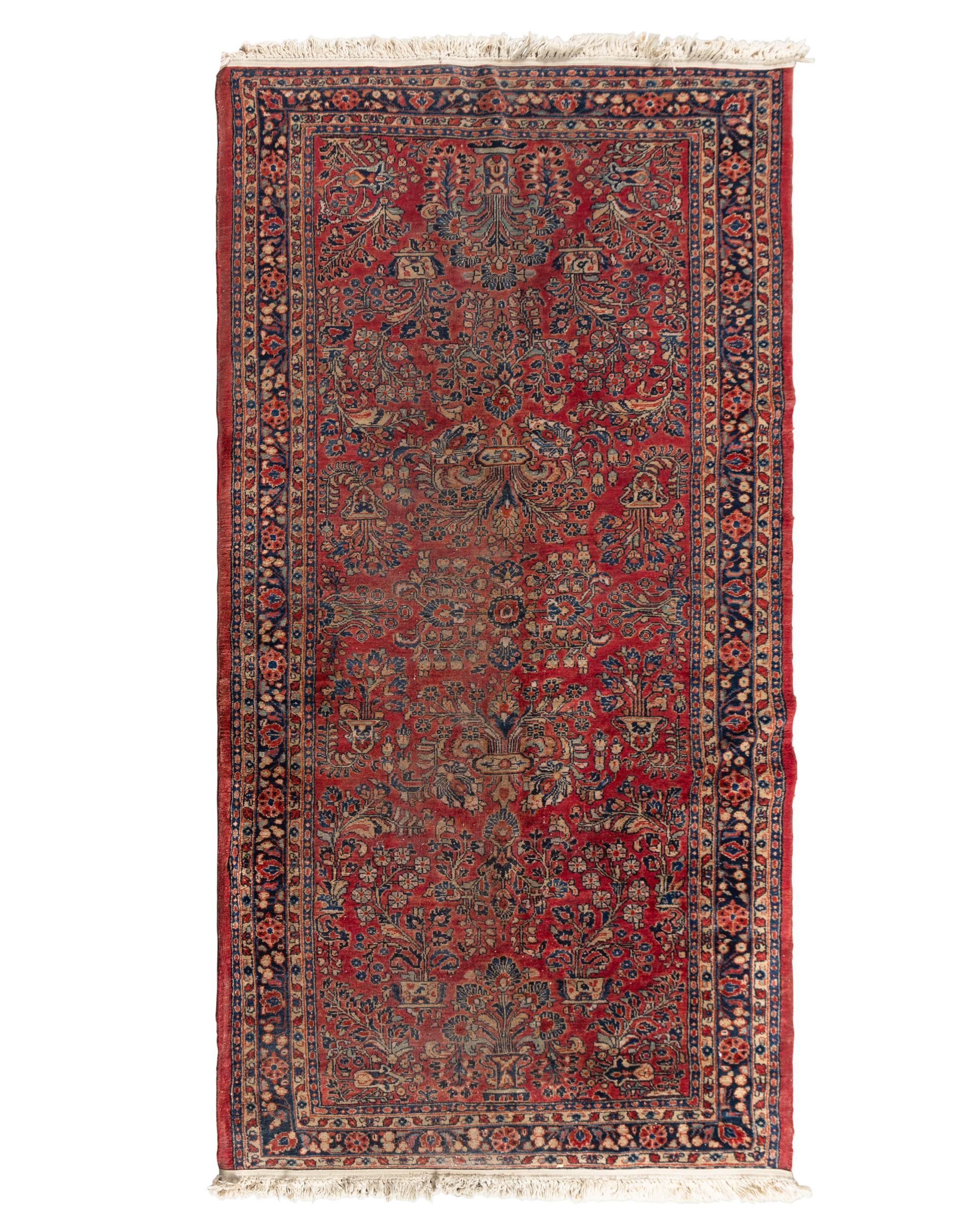 Two Sarouk Wool Rugs