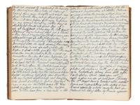 [EARLY PHOTOGRAPHY]. Manuscript diary of an itinerant portraiture artist, phrenology enthusiast, and daguerreotype experimentalist, documenting his daily endeavors in New York City and Albany. 1840.