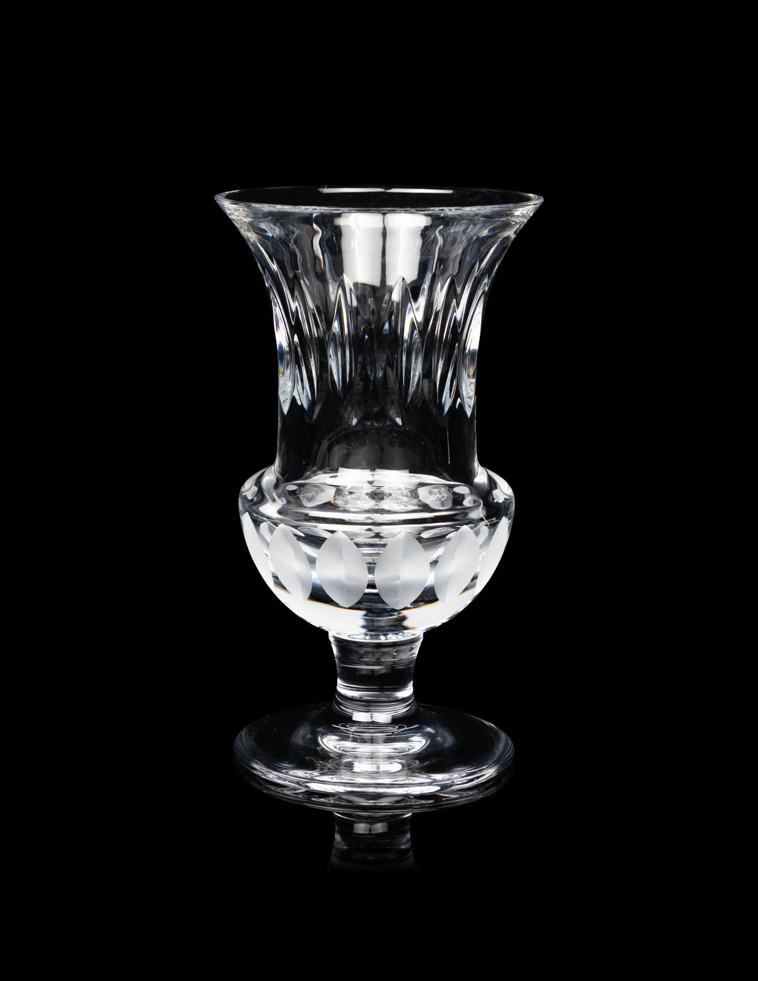 A Cartier La Maison Du Shogun Cut Glass Vase
