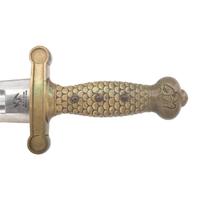Massachusetts Marked Ames Model 1832 Heavy Artillery Saber & Scabbard Dated 1839