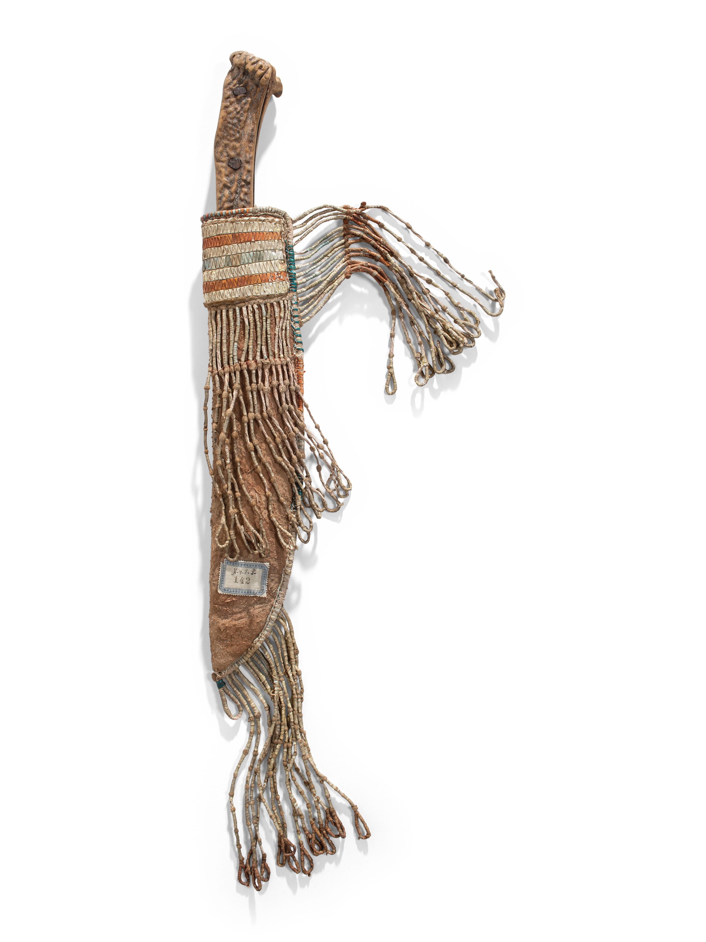 Eastern Plains Quilled Knife Sheath, with Knife