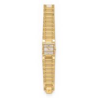 PIAGET, REF. 80327K81 'DANCER' 18K YELLOW GOLD WATCH WITH MOTHER-OF-PEARL AND DIAMOND DIAL, BOX & EXTRA LINK