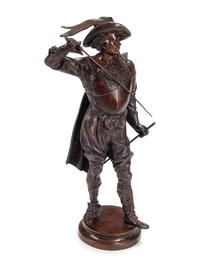 A Continental Bronze Figure of a Cavalier