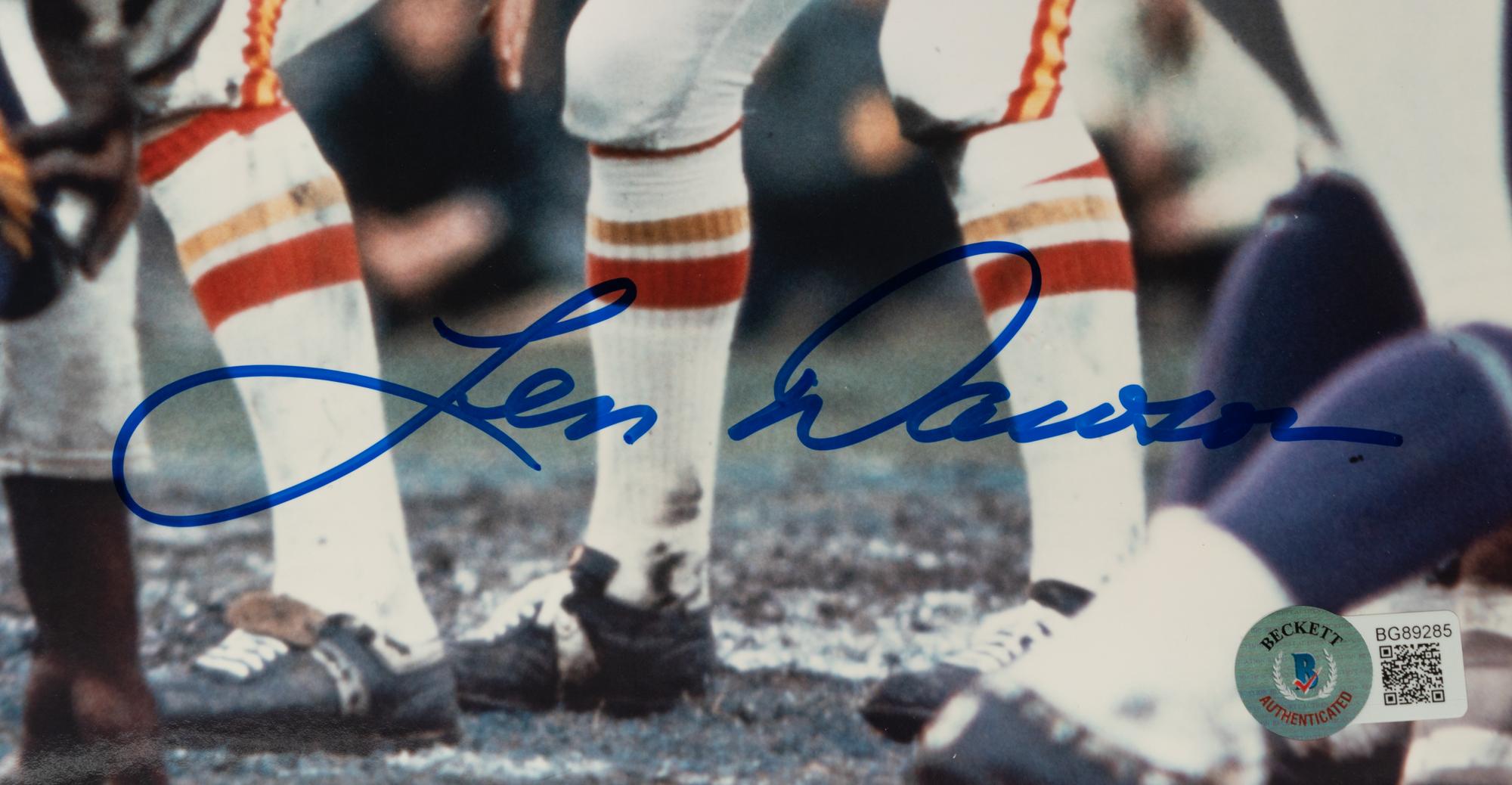 A Group of 14 Pro Football Hall of Fame Signed Autograph Photos (Beckett Authentication Services BAS Certified)
