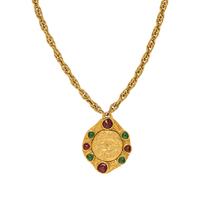 Chanel, Pâte de Verre-Studded Pendant Necklace