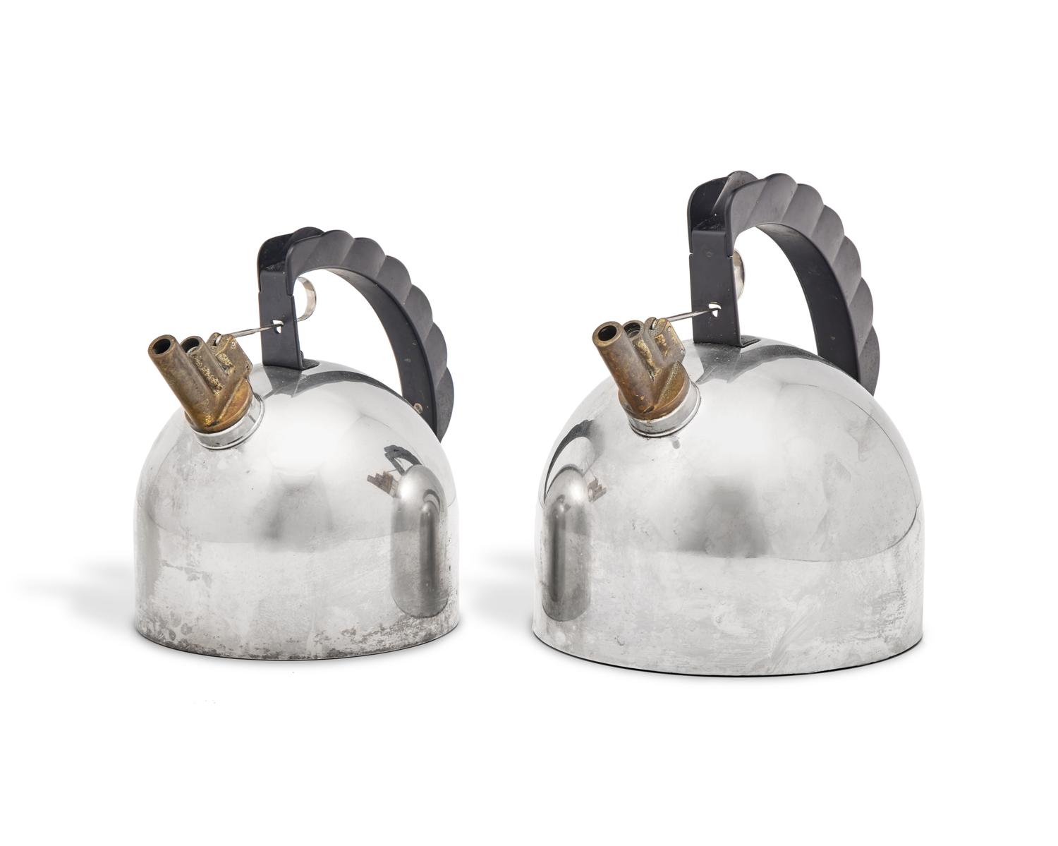 Pair of Melodic Kettles "Il Bollitore" for Alessi, Italy