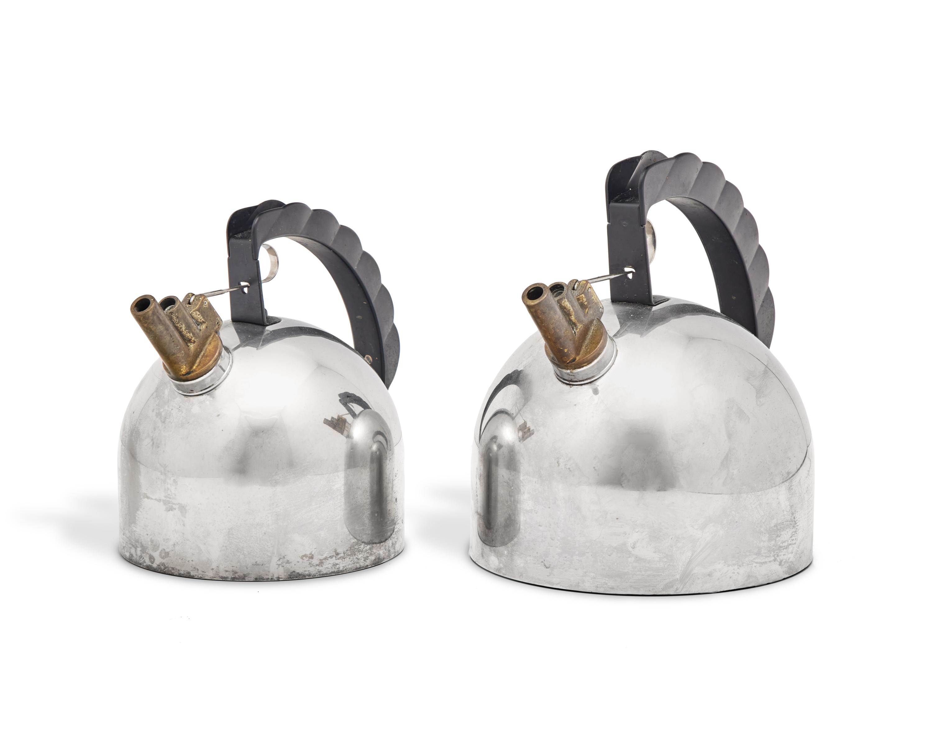 Pair of Melodic Kettles "Il Bollitore" for Alessi, Italy
