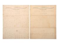 [RECONSTRUCTION]. Dabney MAURY ALS to BEAUREGARD. 1873. [With:] Confederate veteran ephemera.