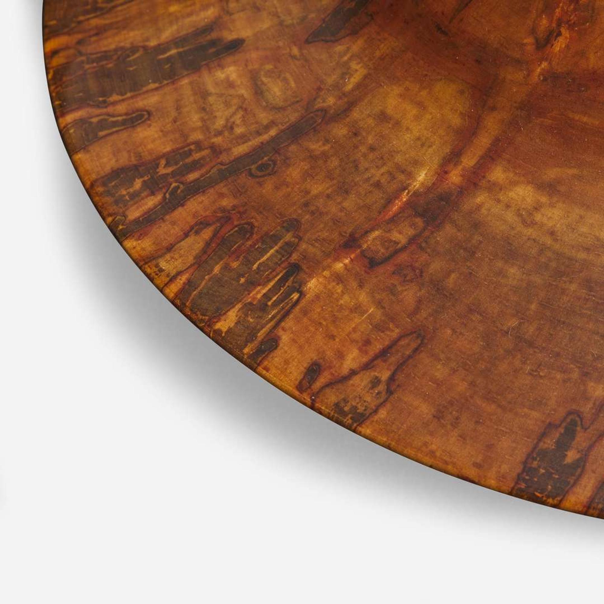 Philip Moulthrop (American, b. 1947) Spalted Maple Saucer "Astro Bowl", USA, circa 1990s