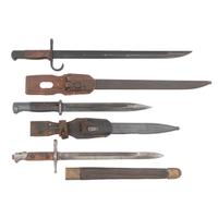 Three Axis WWII Era Bayonets: Japanese, German and Italian