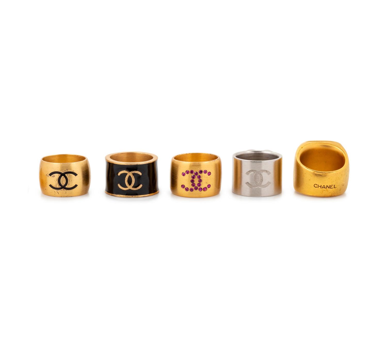 Five Chanel Rings, 1970s-2000s