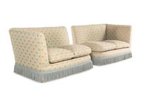 A Custom Two-Piece Banquette Sofa