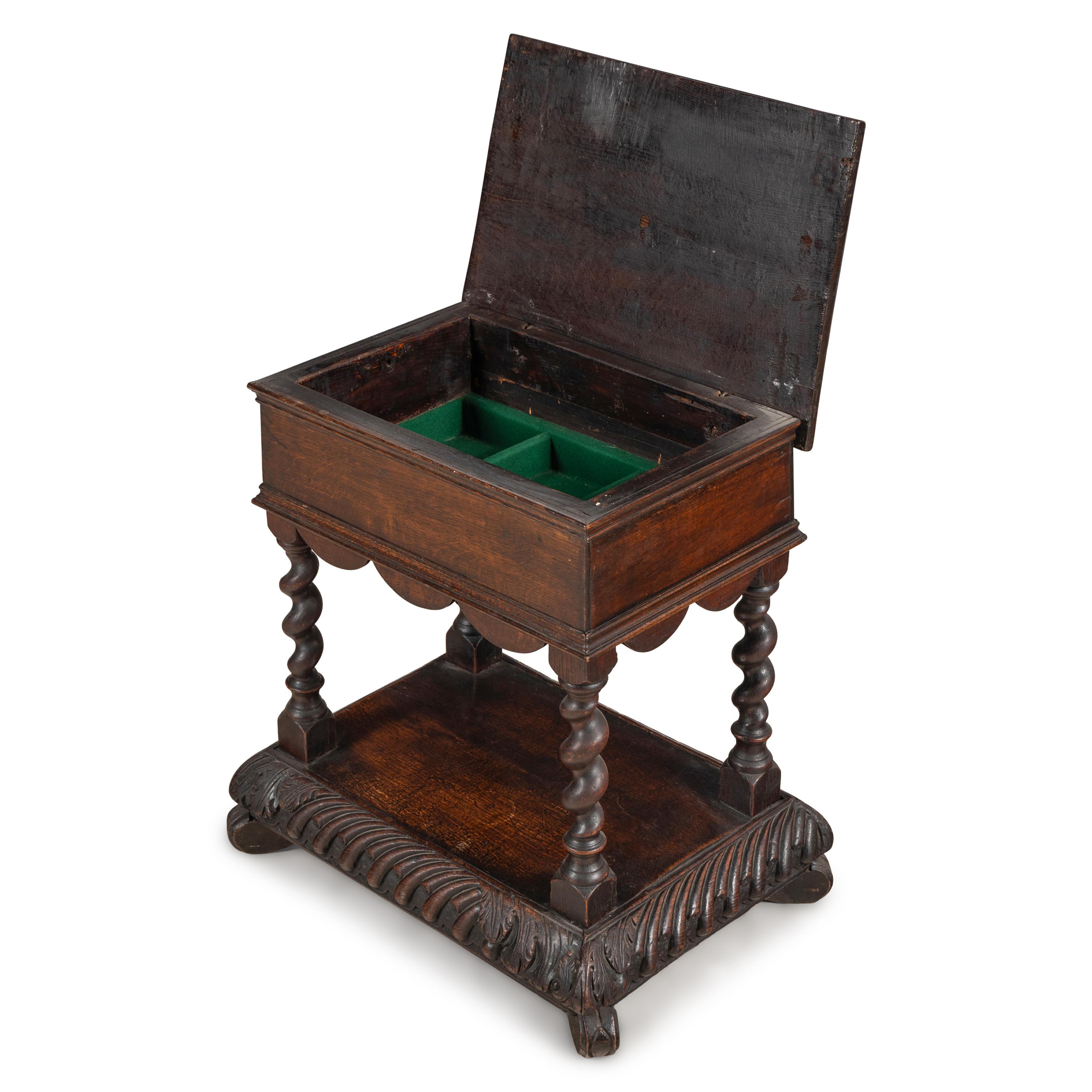 A Jacobean Oak Bible Stand