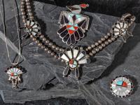 Zuni Inlay Necklaces and Pendants