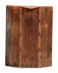 A Queen Anne Carved Pine Hanging Corner Shelf