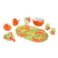 A Collection of Royal Bayreuth Lobster Table Wares, Plus
