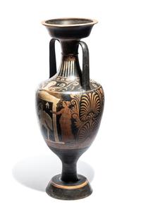An Apulian Red-Figured Neck Amphora