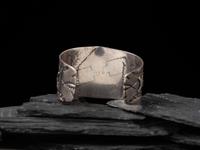 Wide Navajo Fred Harvey Era Cuff Bracelet, with Turquoise
