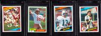 A Collection of Hall of Fame Quarterback Football Rookie Cards