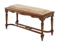 A Louis XVI Style Walnut Bench