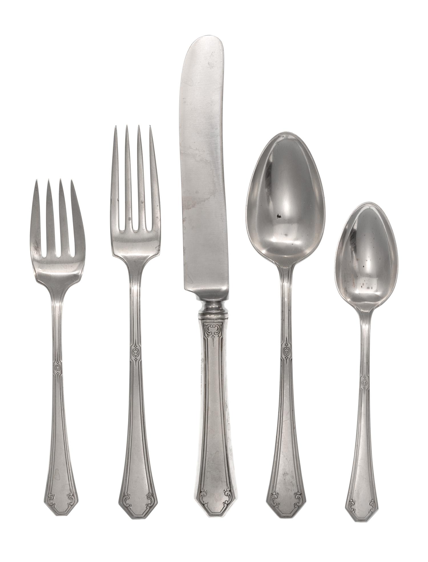 A Towle Silver Flatware Service for Twelve