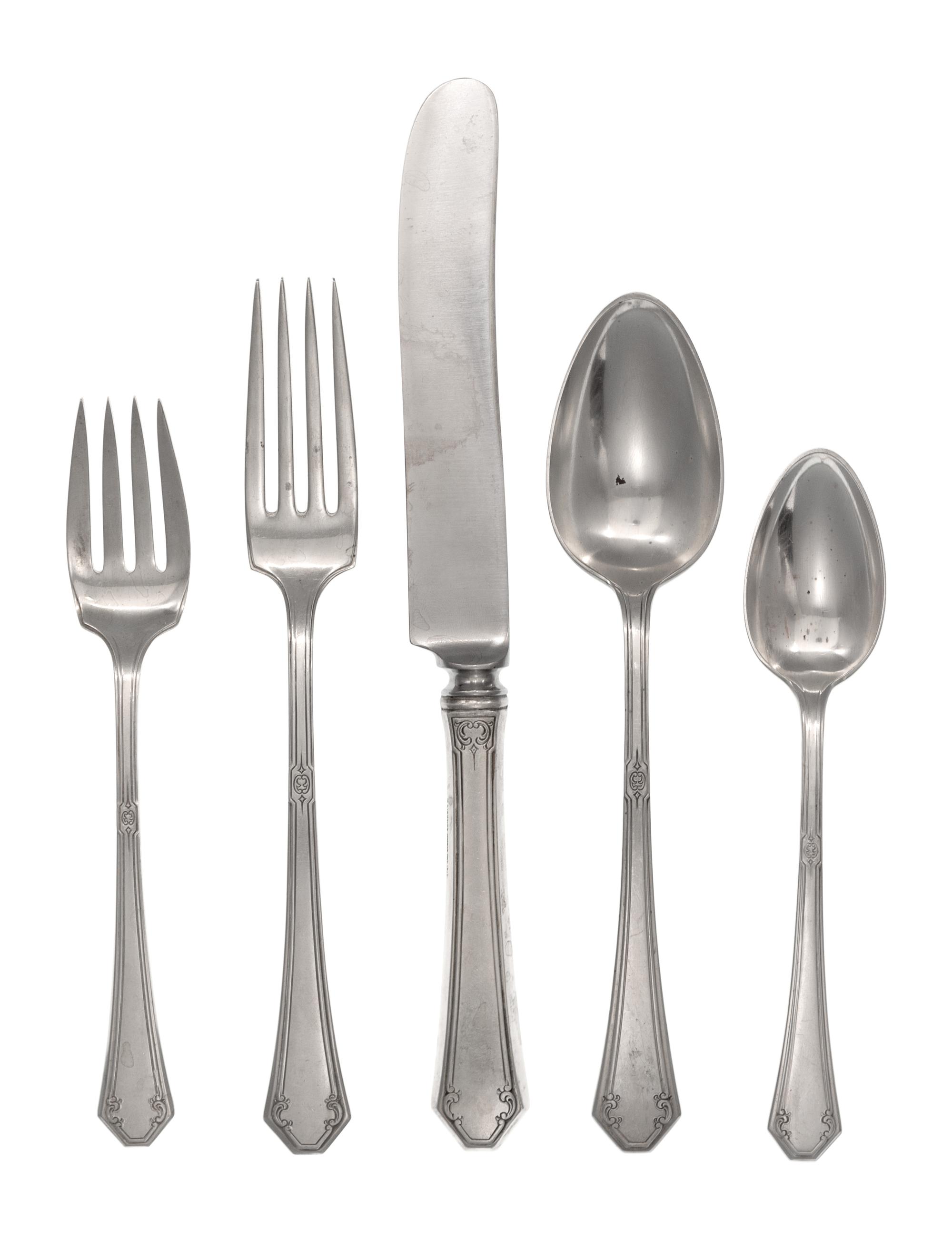A Towle Silver Flatware Service for Twelve