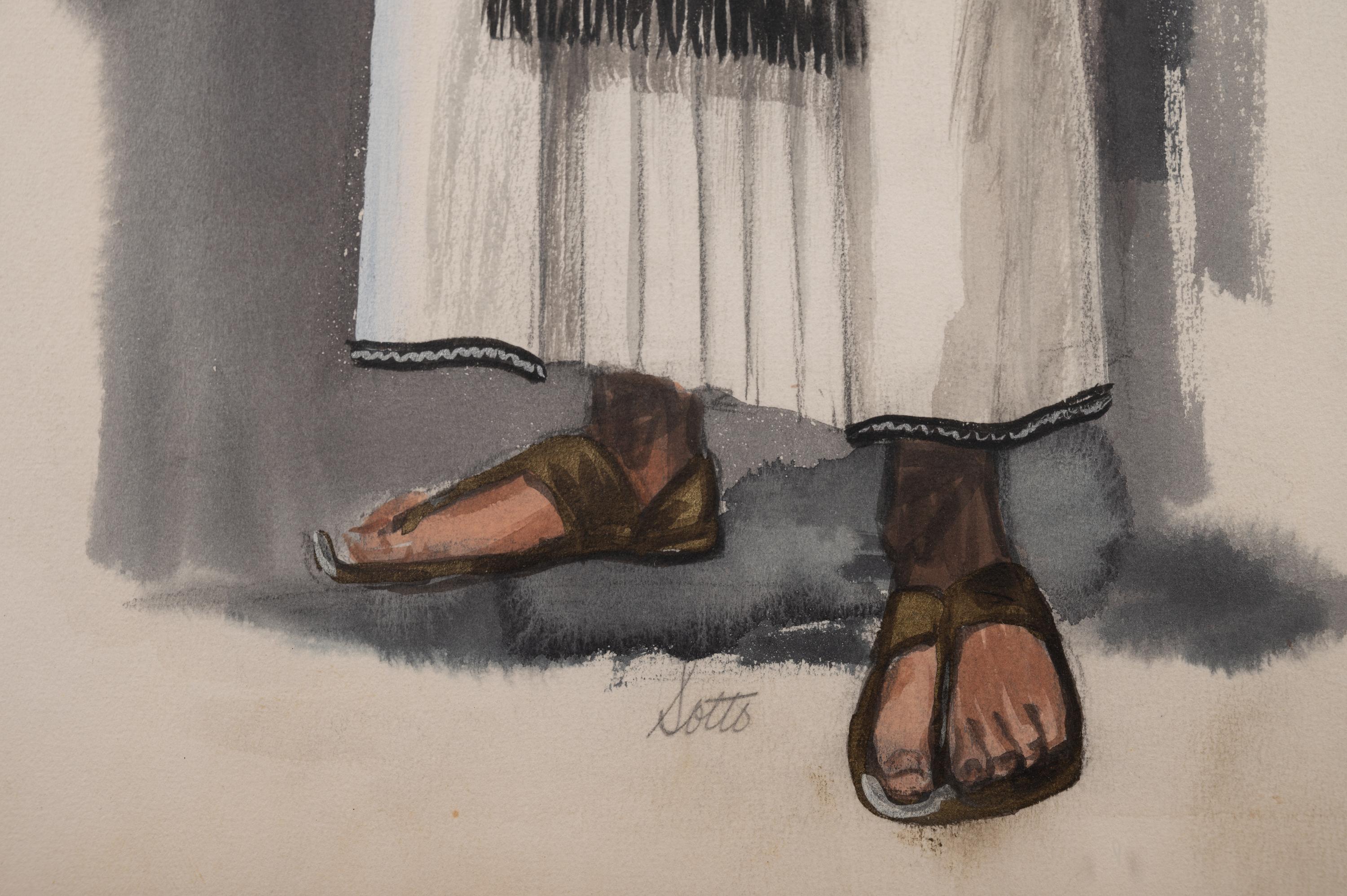 Four Conceptual Costume Illustrations from Cecil B. DeMille Films, 1935-1956
