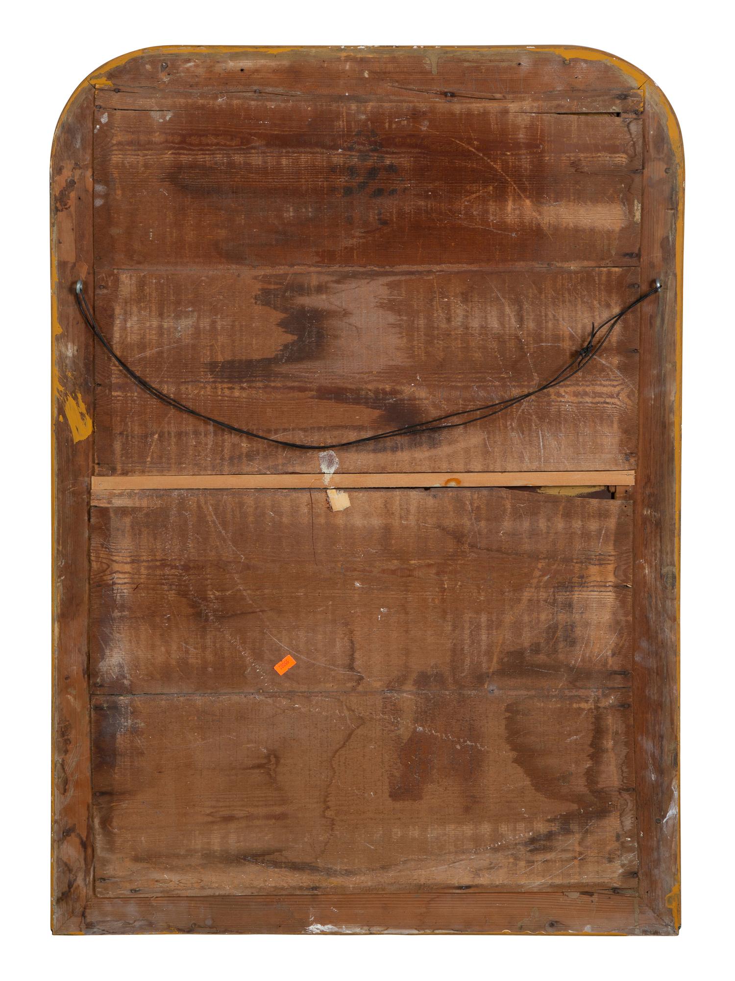 A Silvered-Wood Domed Mirror — EARLY 20TH CENTURY