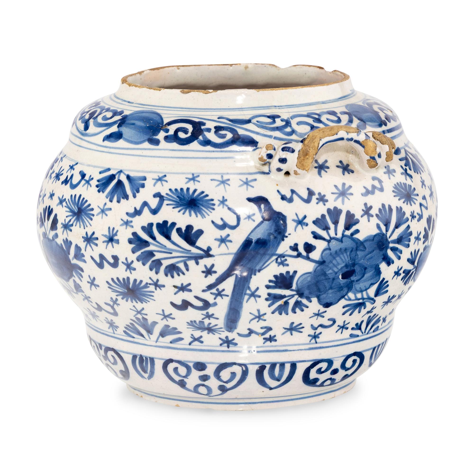 A Dutch Delft Jardiniere