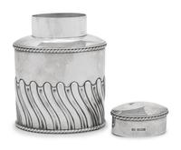 An Edwardian Silver Tea Caddy