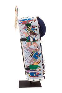 Pictorial Beaded Cradle, 2005-2006