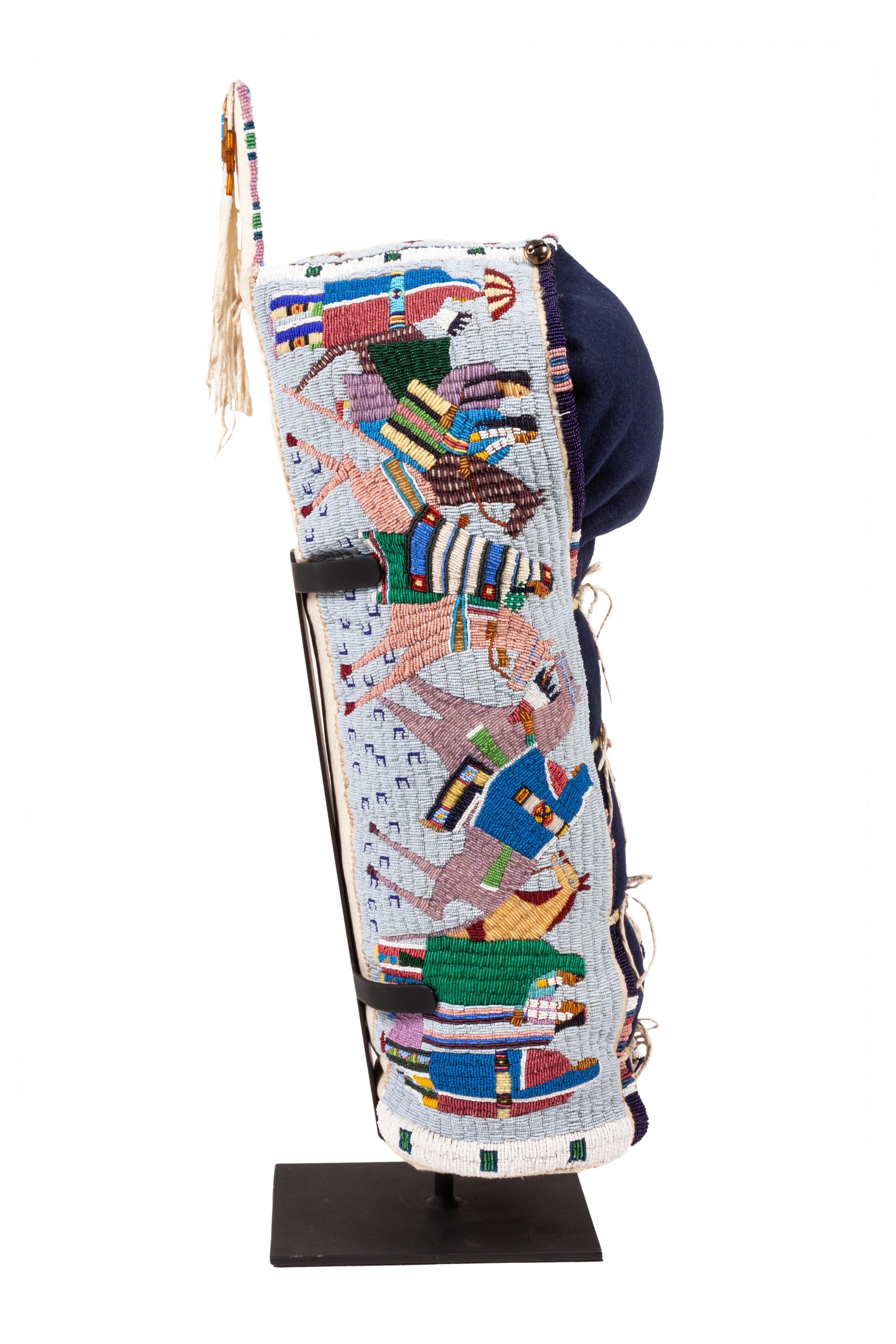 Pictorial Beaded Cradle, 2005-2006