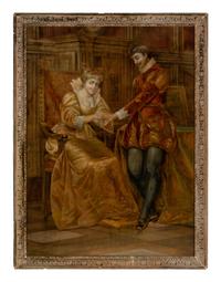 A Painted Tapestry Panel