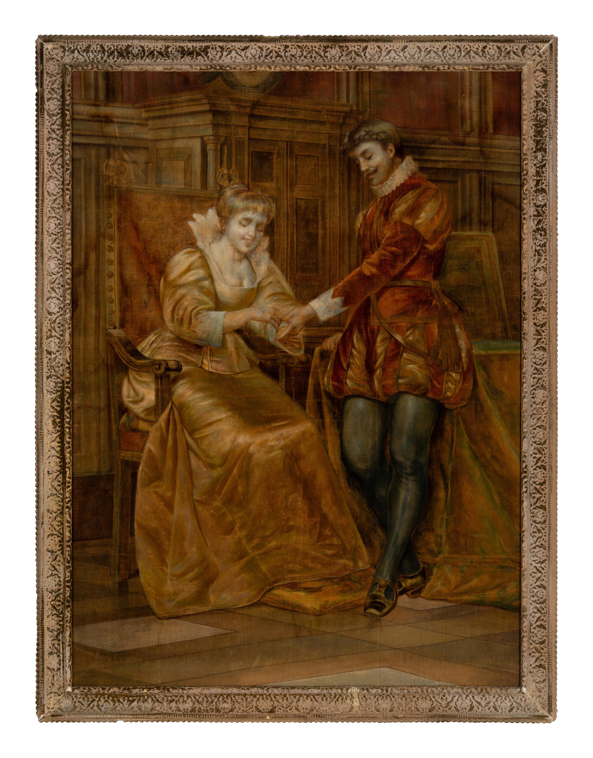 A Painted Tapestry Panel