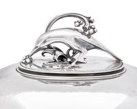 A Large Harald Nielsen Designed Georg Jensen Silver Covered Serving Dish