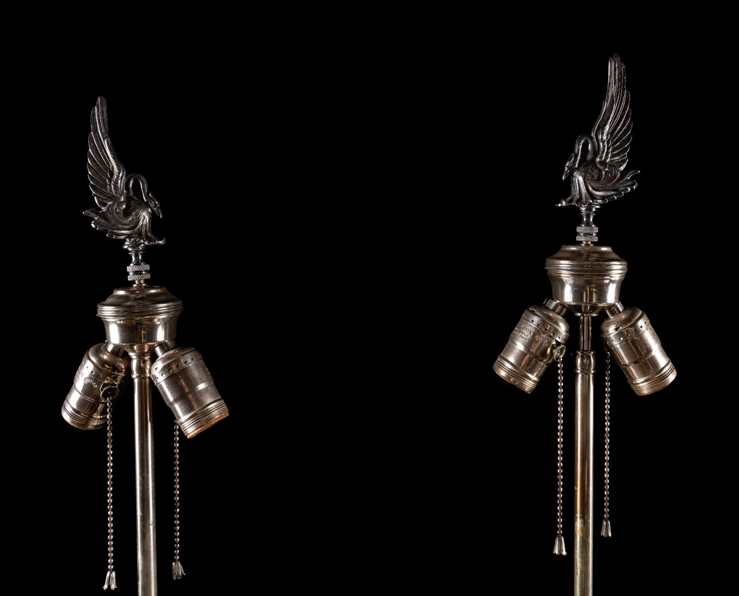 A Pair of Contemporary Cut Glass Lamps — SECOND HALF 20TH CENTURY