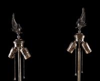 A Pair of Contemporary Cut Glass Lamps — SECOND HALF 20TH CENTURY