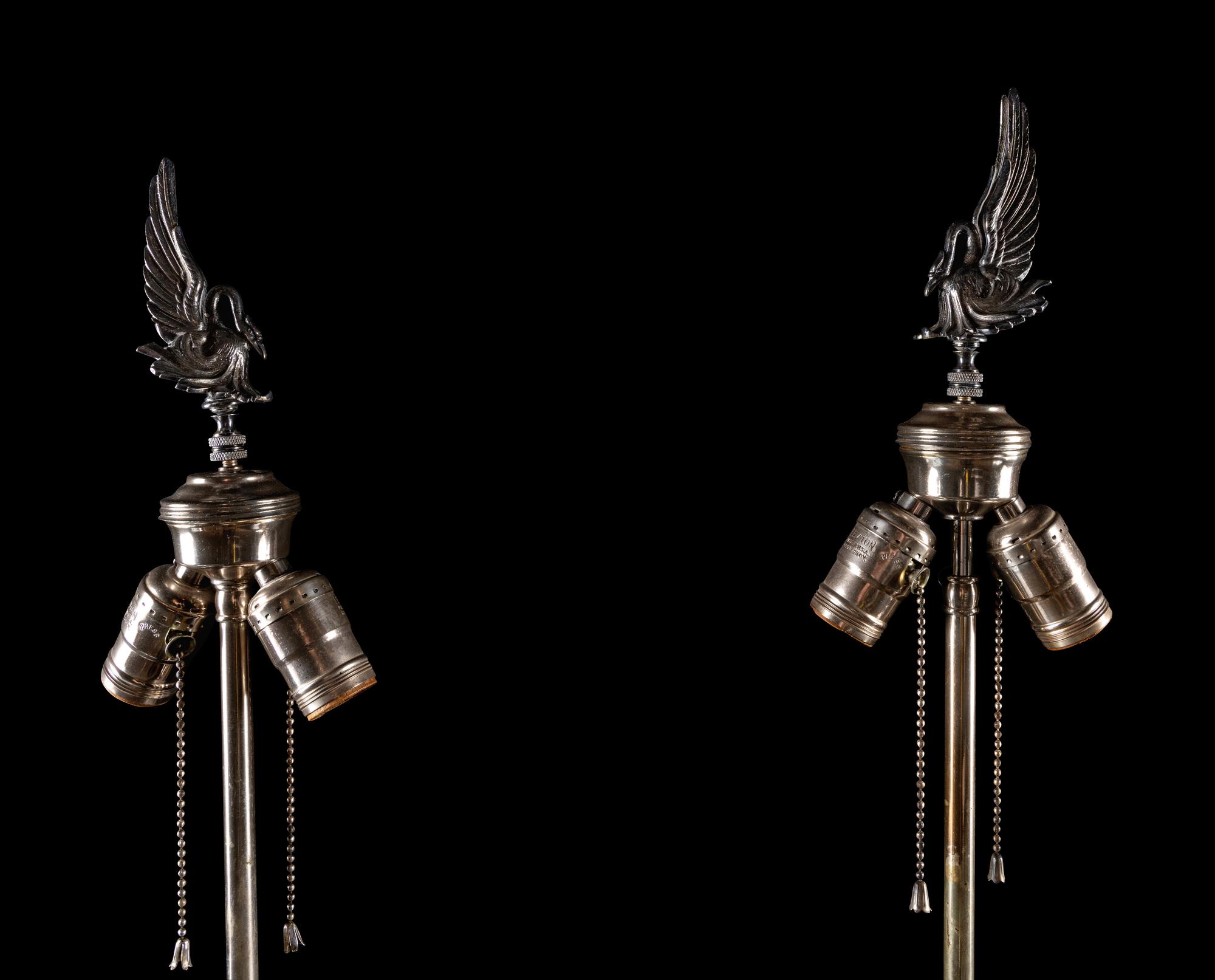 A Pair of Contemporary Cut Glass Lamps — SECOND HALF 20TH CENTURY
