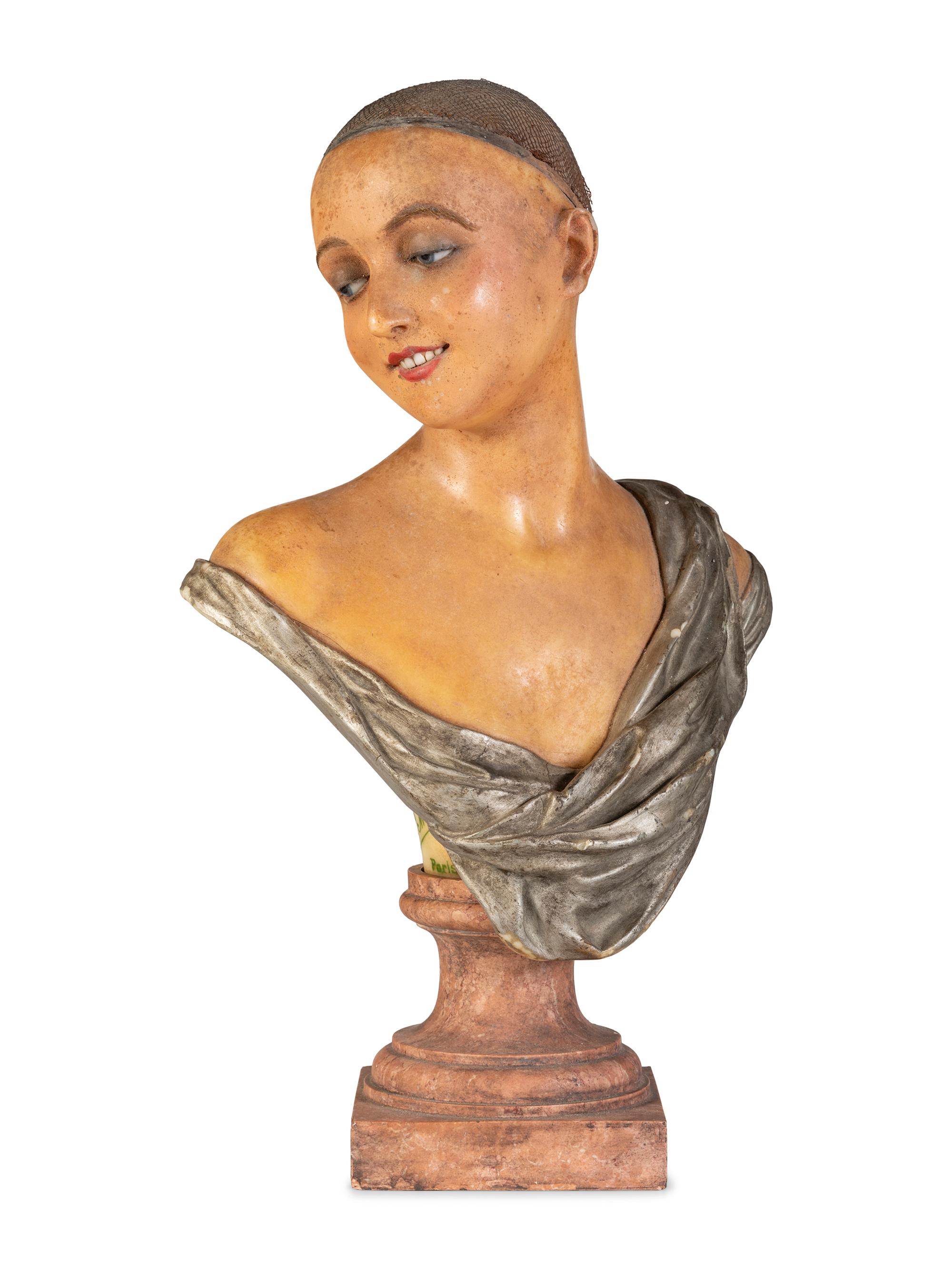 A Pierre Imans Wax Mannequin Bust