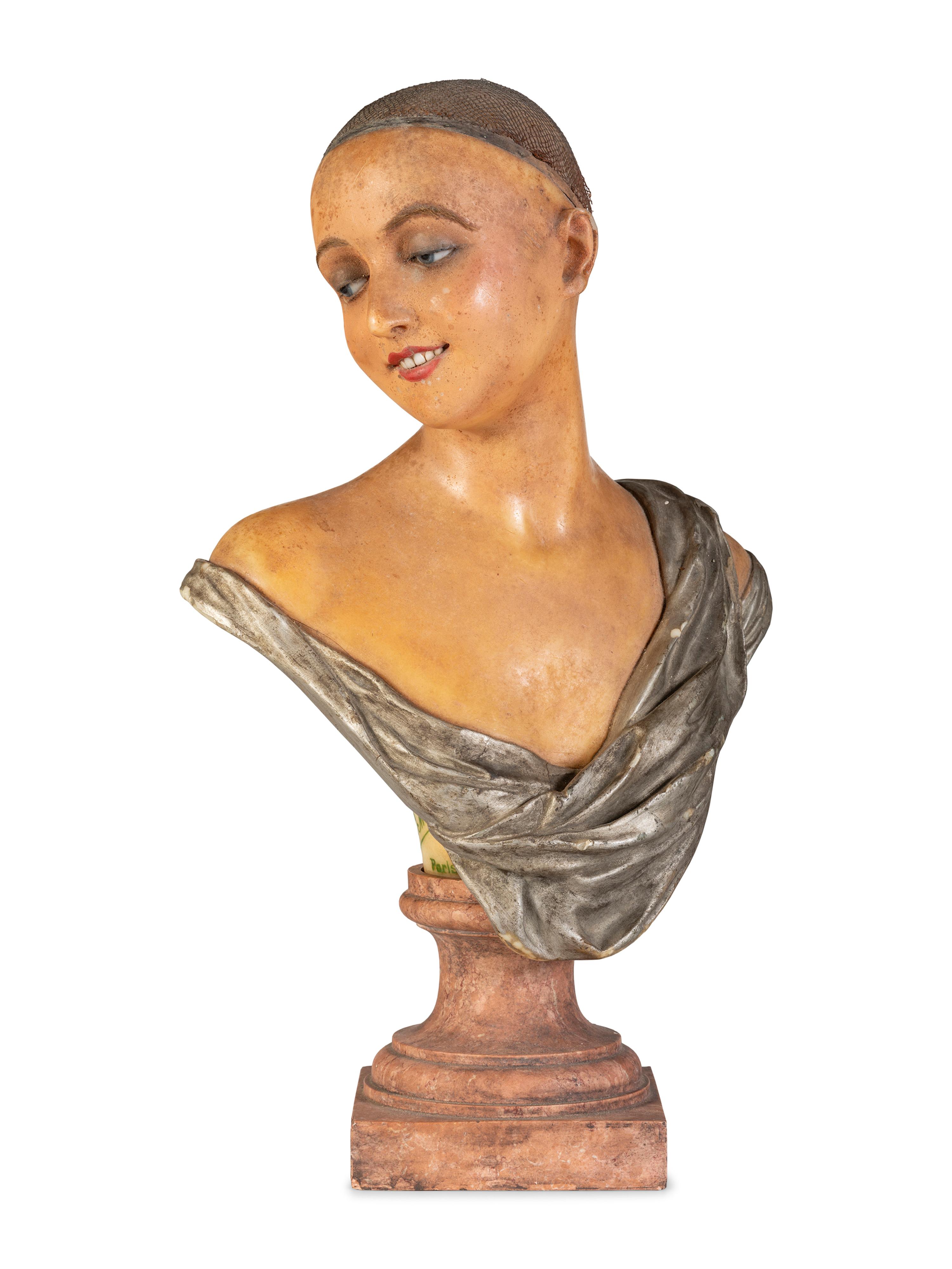 A Pierre Imans Wax Mannequin Bust