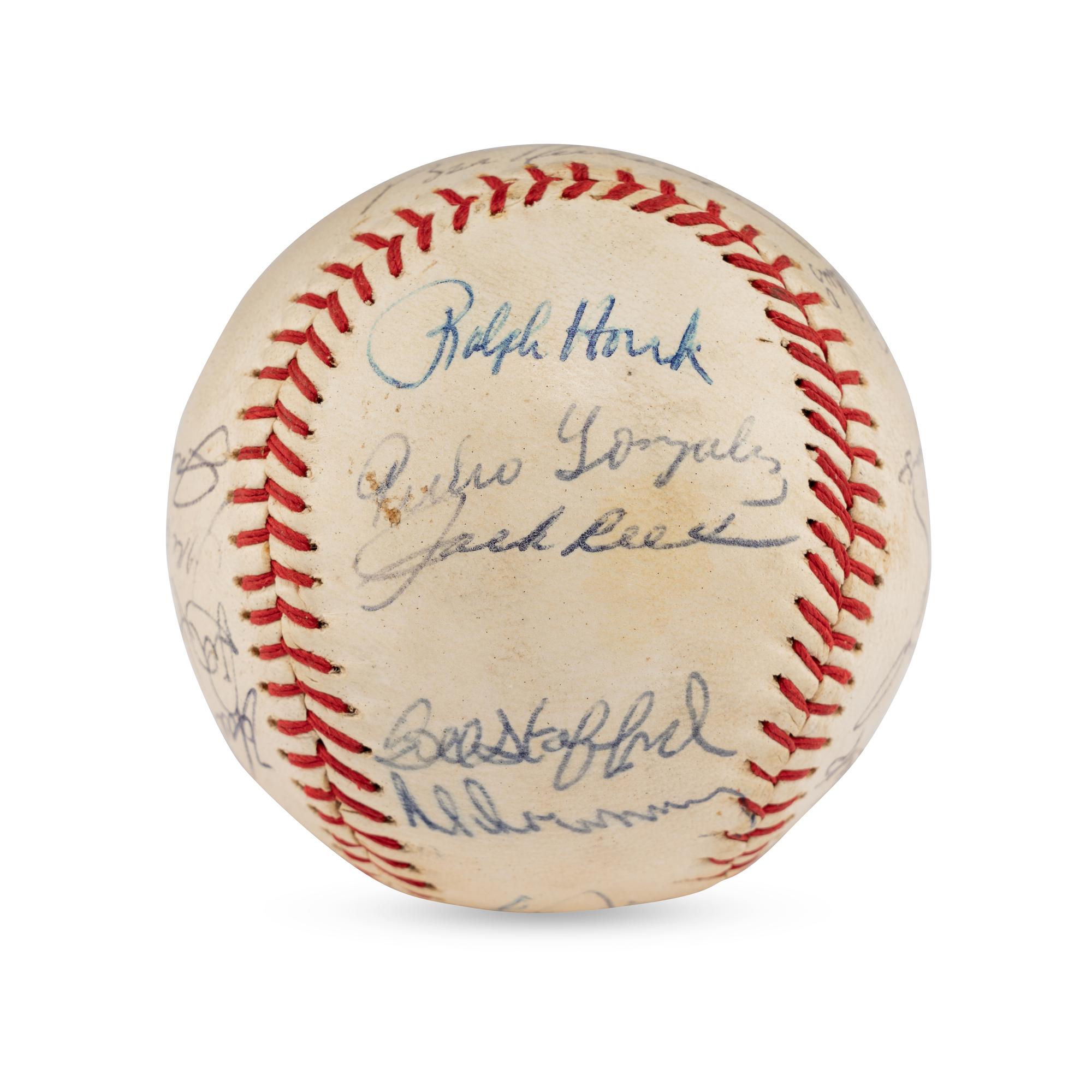 A 1963 New York Yankees Team Signed Autograph Baseball (Beckett Authentication Services Letter of Authenticity)
