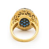 LEVIAN, SAPPHIRE AND DIAMOND RING