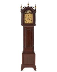 An American Grain-Painted Tall Case Clock